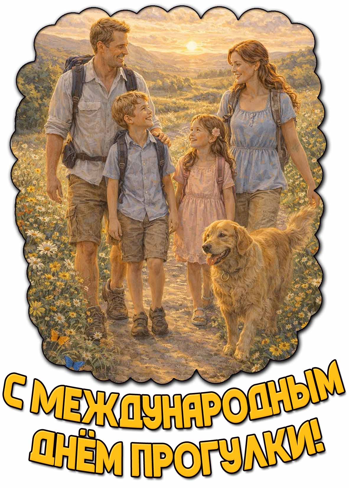 Картинка с Международным днём прогулки