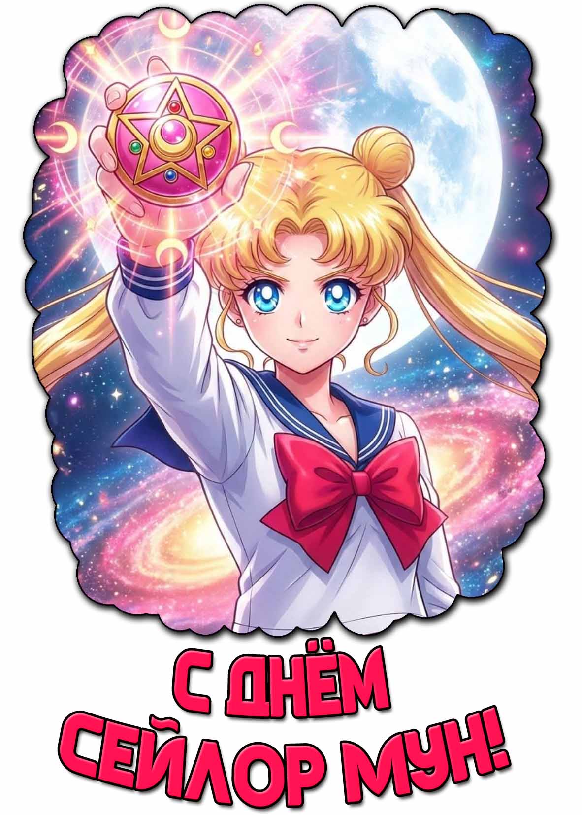 Открытка с днём Сейлор Мун