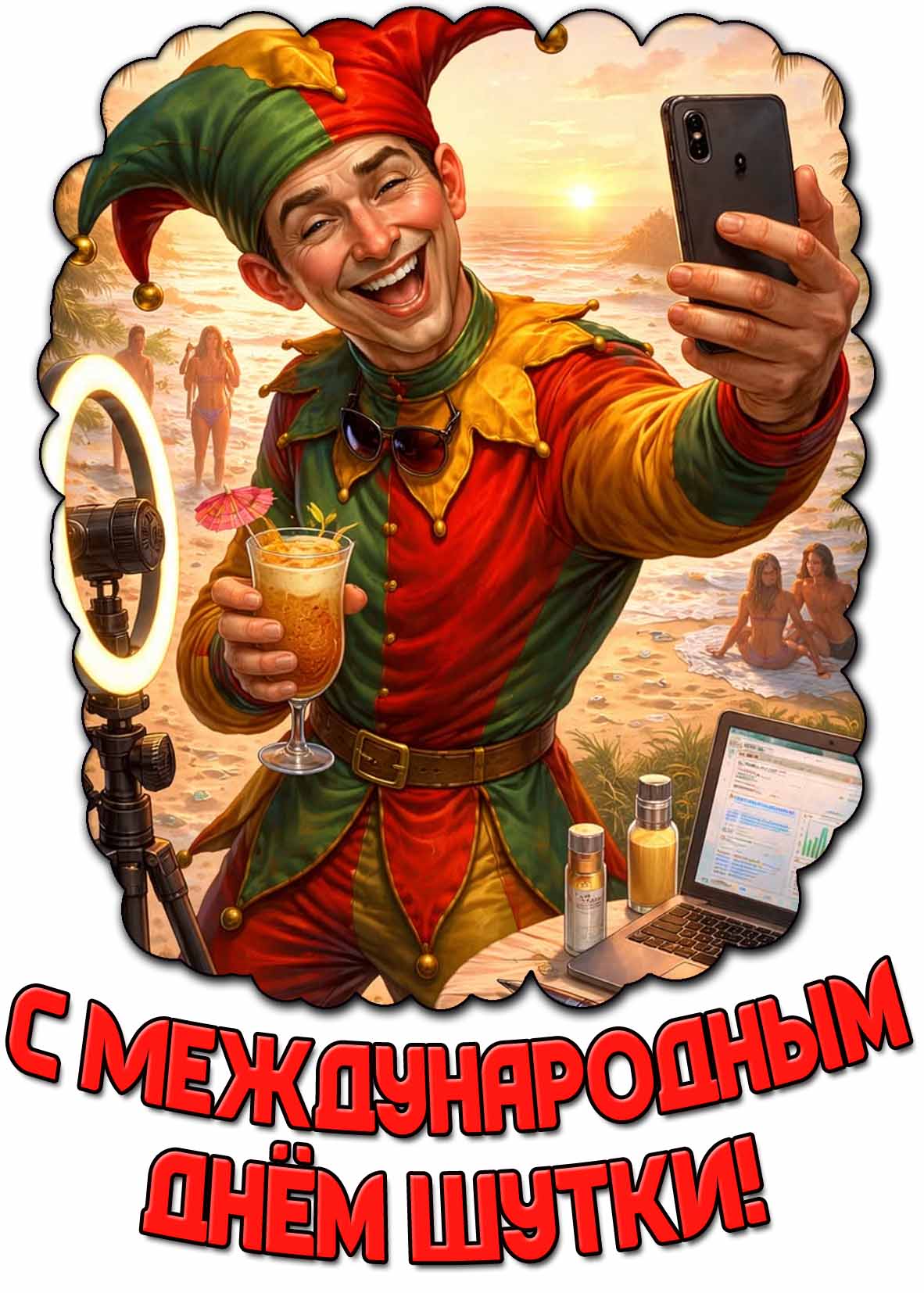 Картинка с Международным днём шутки