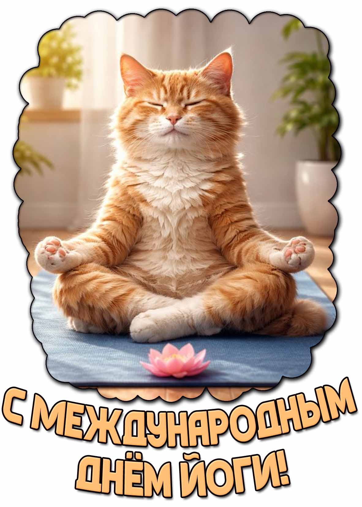 Картинка с Международным днём йоги