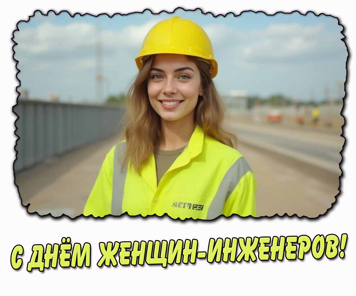 С днём женщин-инженеров! - красивая открытка