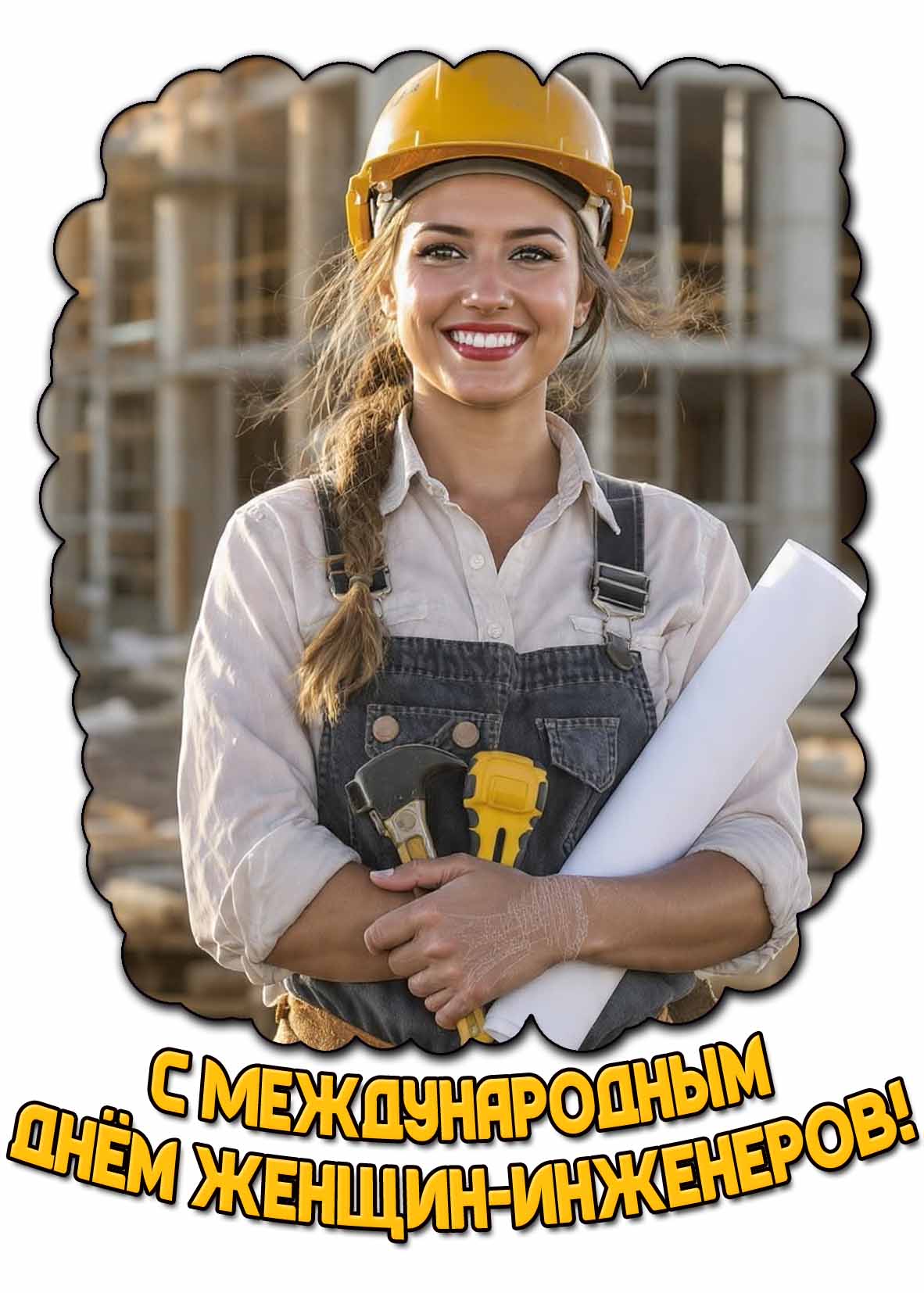 Открытка с Международным днём женщин-инженеров