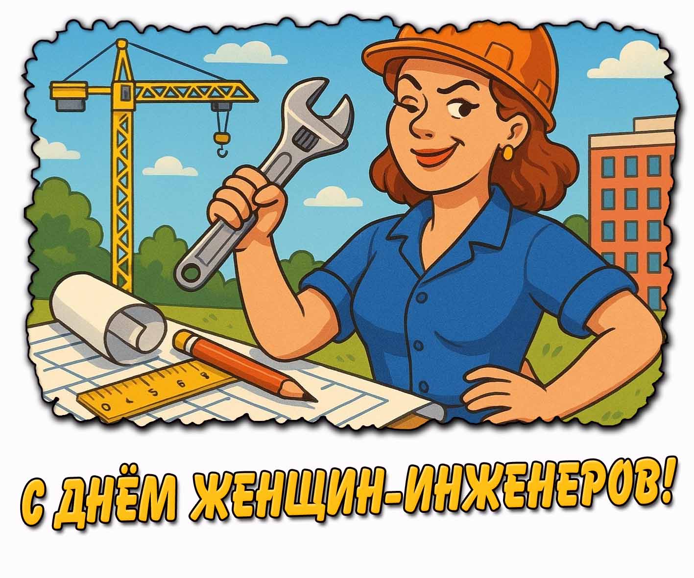 Прикольная картинка с днём женщин-инженеров