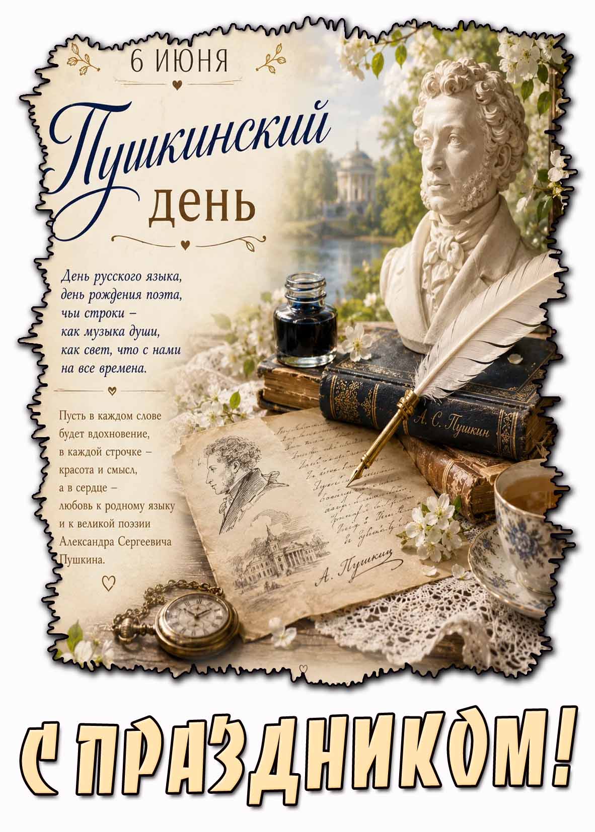 Картинка 6 июня - Пушкинский день! С праздником!