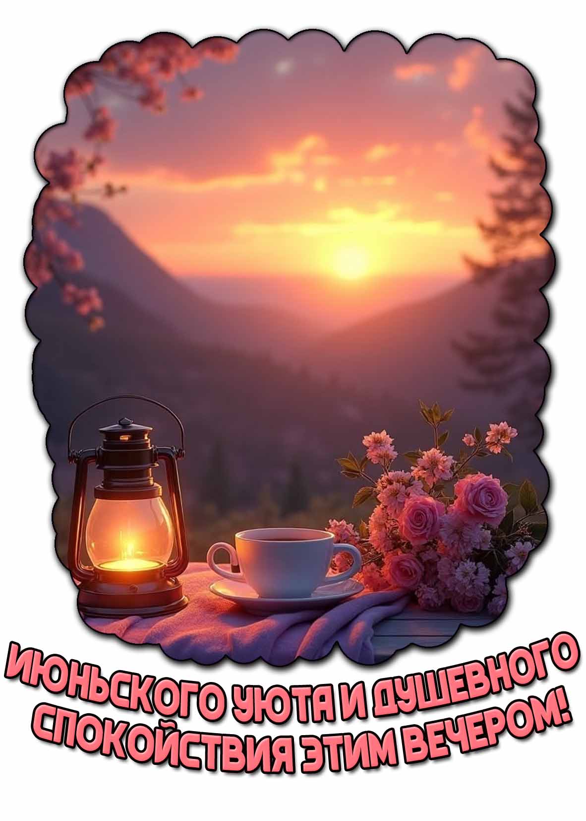Открытка июньского уюта и душевного спокойствия этим вечером!
