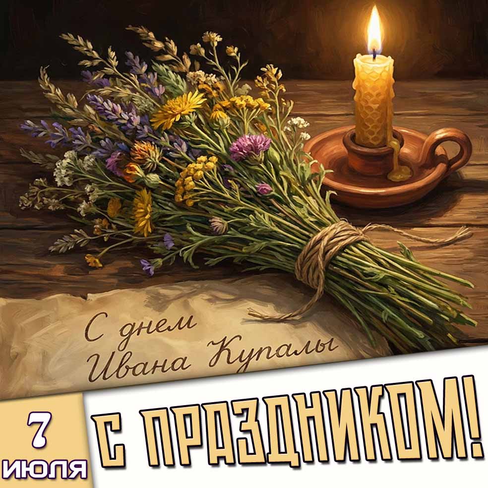 Картинка 7 июля - с днём Ивана Купалы! С праздником!