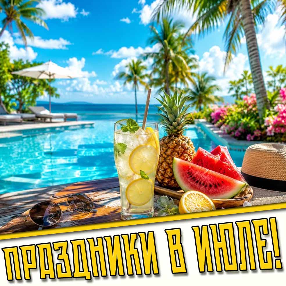 Картинки на праздники на каждый день Июля