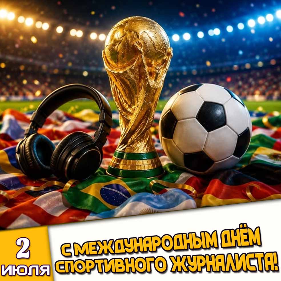 Картинка 2 июля - с Международным днём спортивного журналиста!