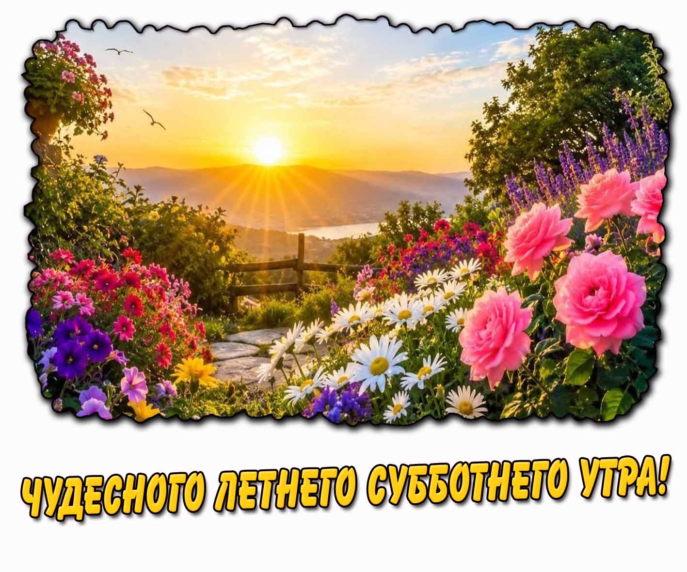 Картинка чудесного летнего субботнего утра