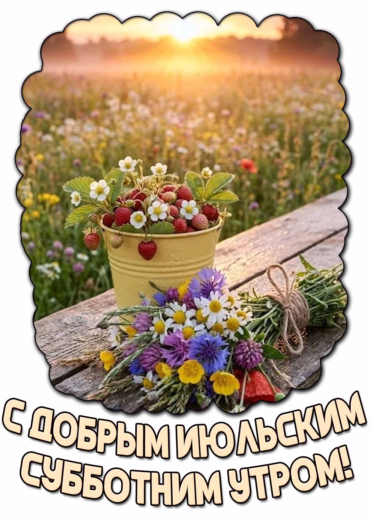 Картинка с добрым июльским субботним утром
