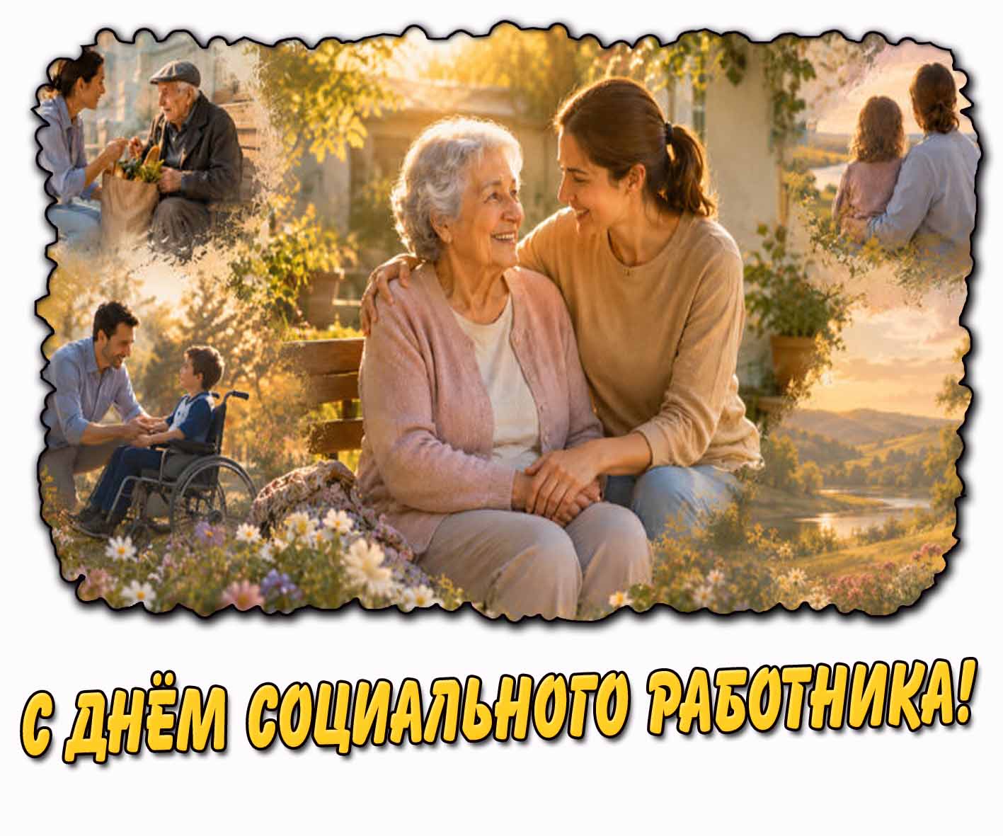 Трогательная картинка с днём социального работника