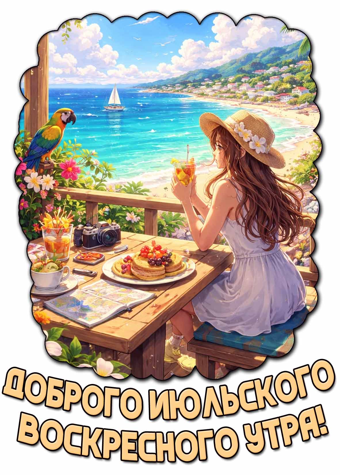 Картинка доброго июльского воскресного утра