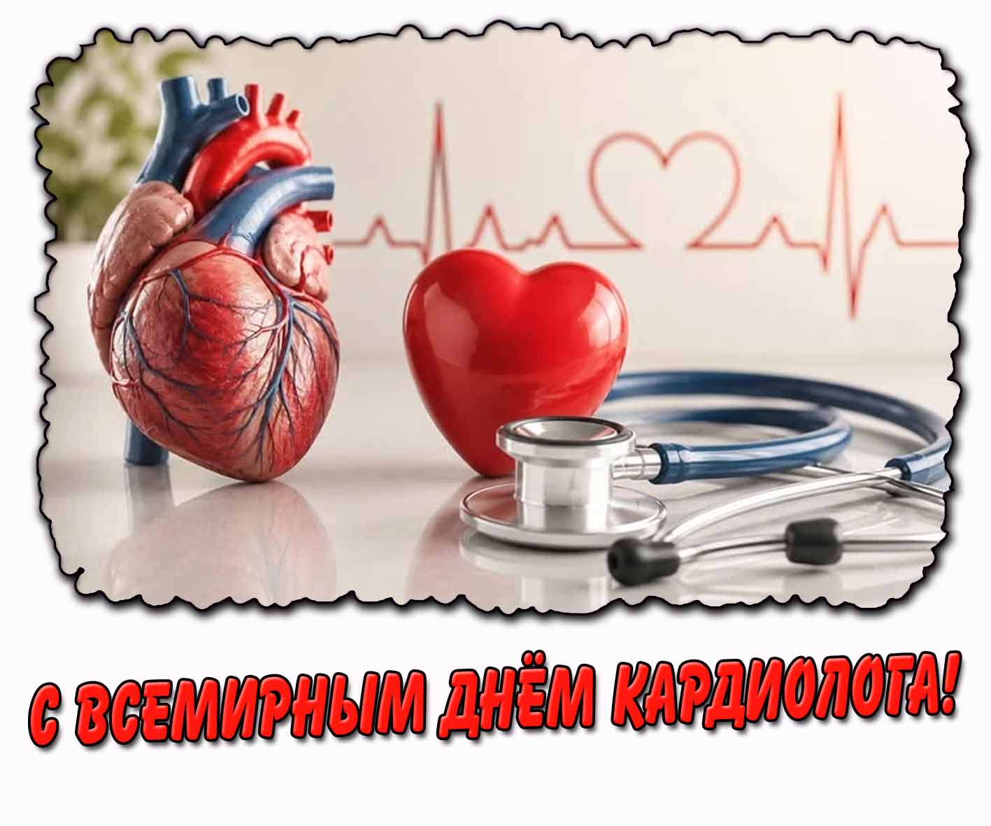 Картинка с Всемирным днём кардиолога