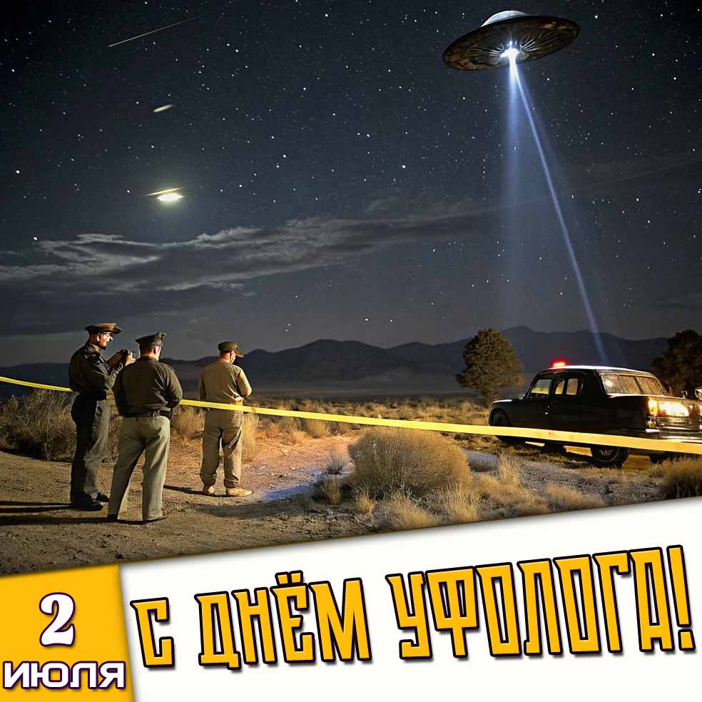 Картинка 2 июля - с днём уфолога!