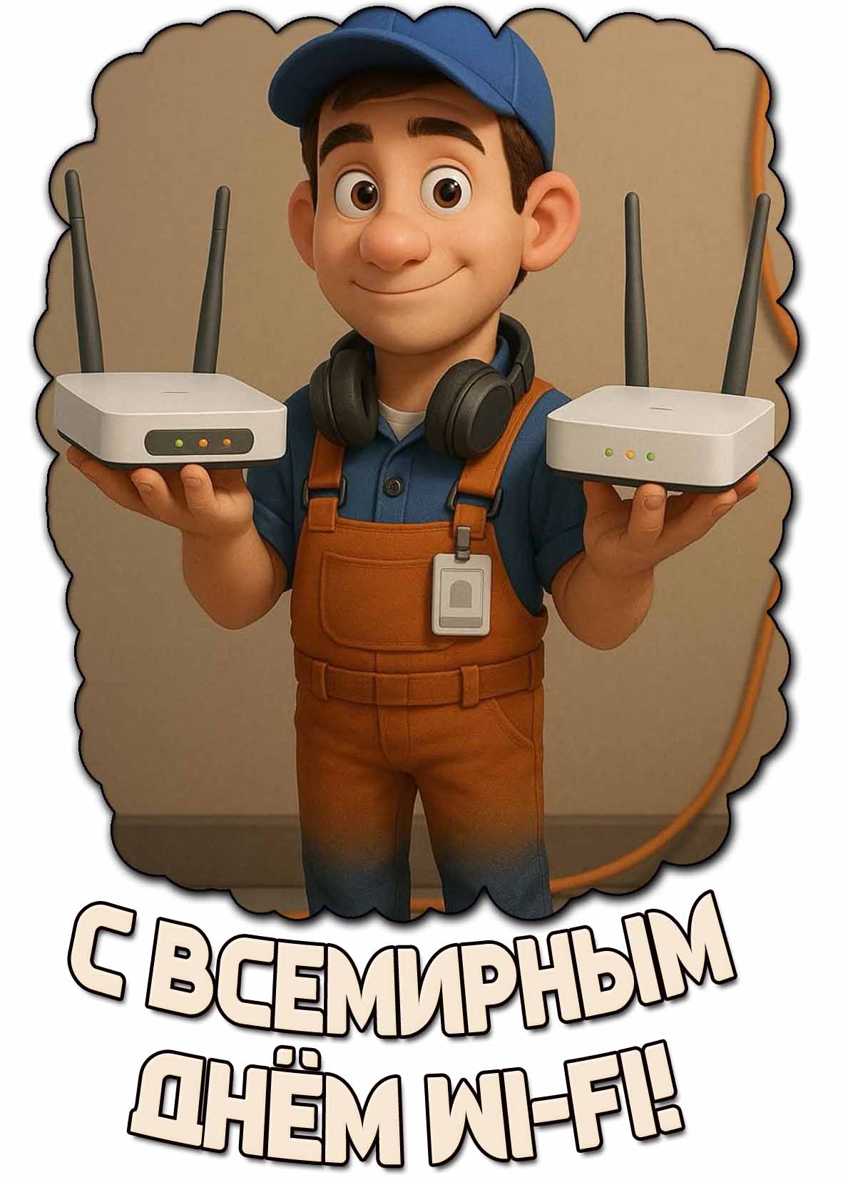 Картинка с Всемирным днём Wi-Fi