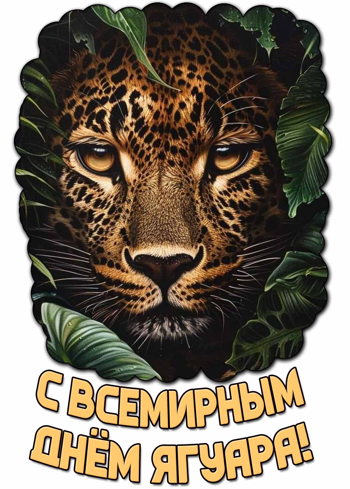 Картинка с Всемирным днём ягуара