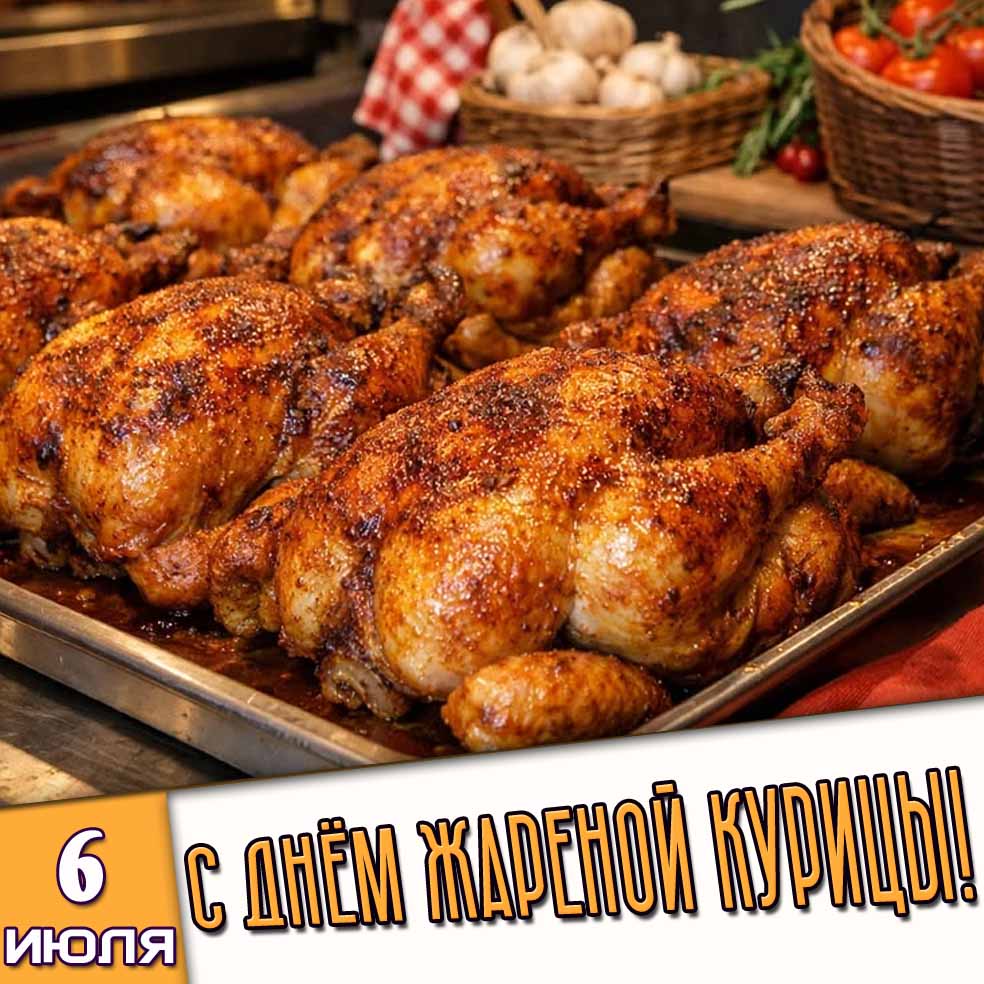 Картинка 6 июля - с днём жареной курицы!