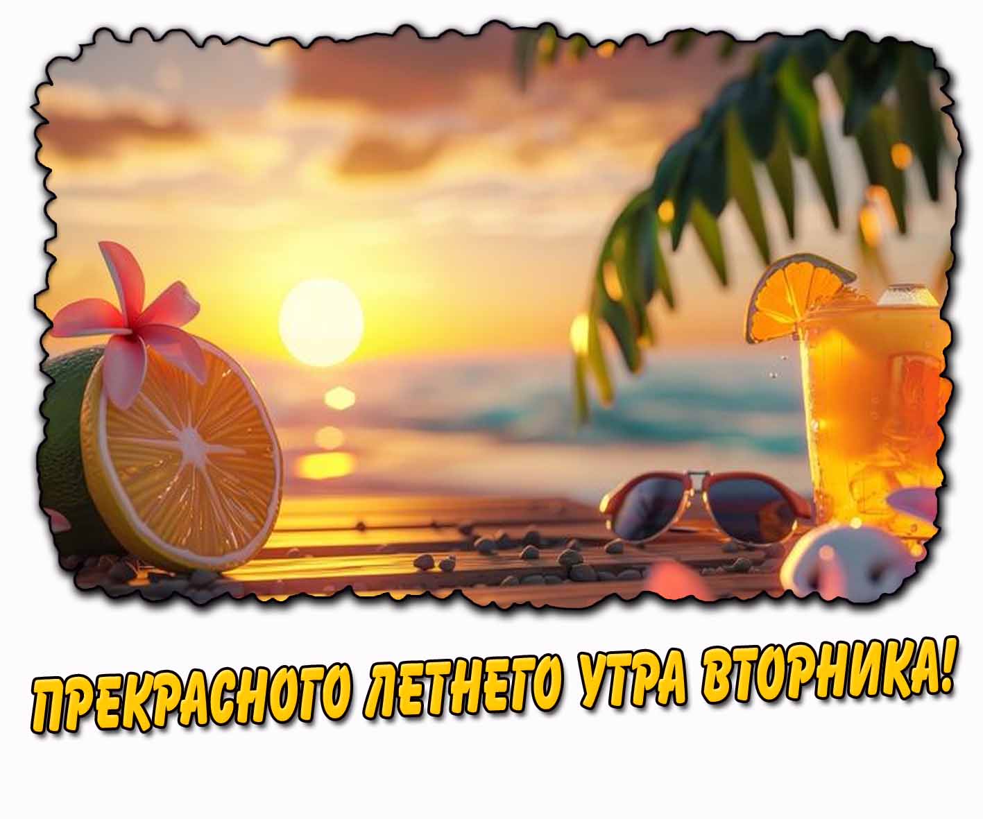 Картинка прекрасного летнего утра вторника