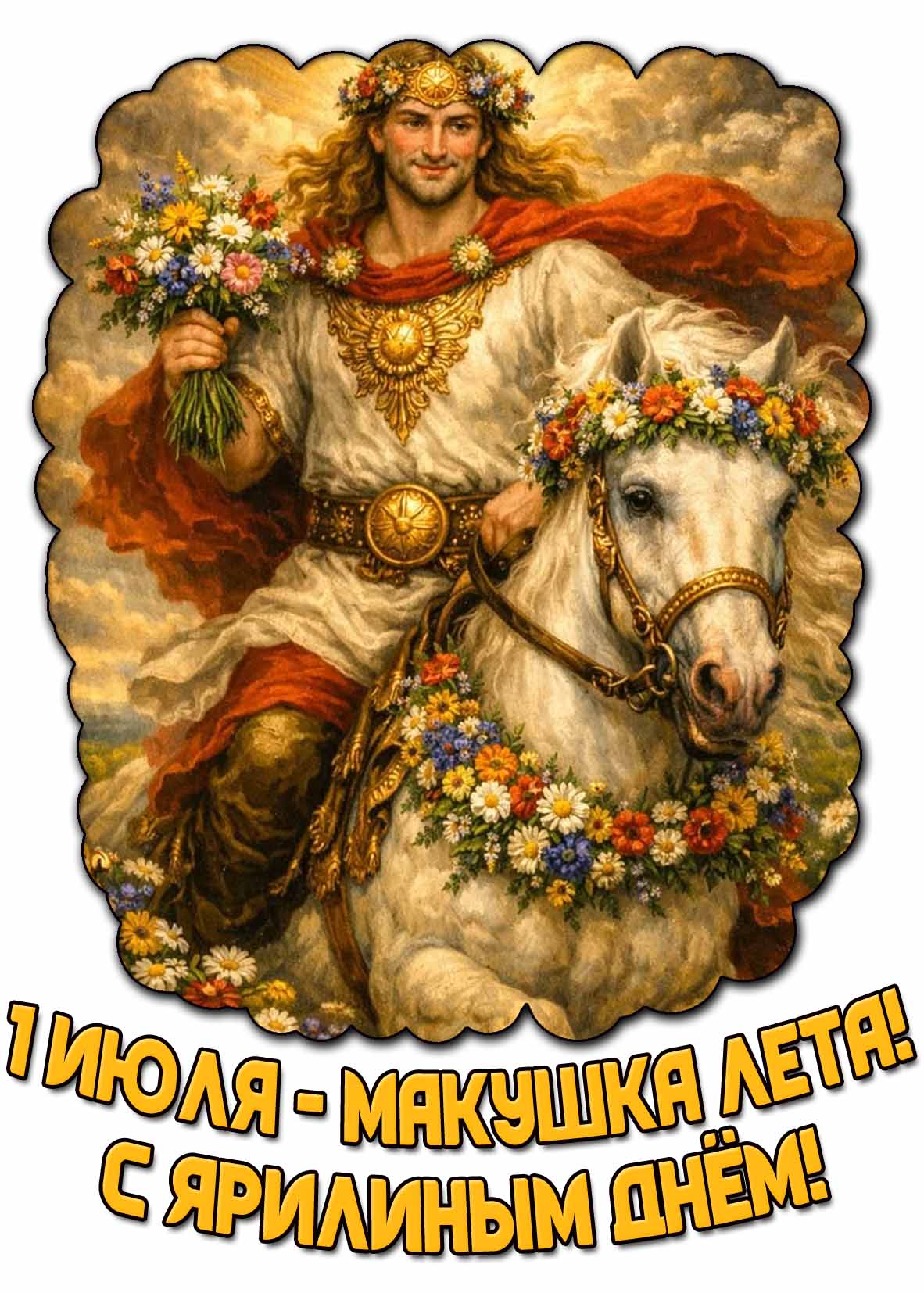 Картинка "1 июля - макушка лета! С Ярилиным днём!"