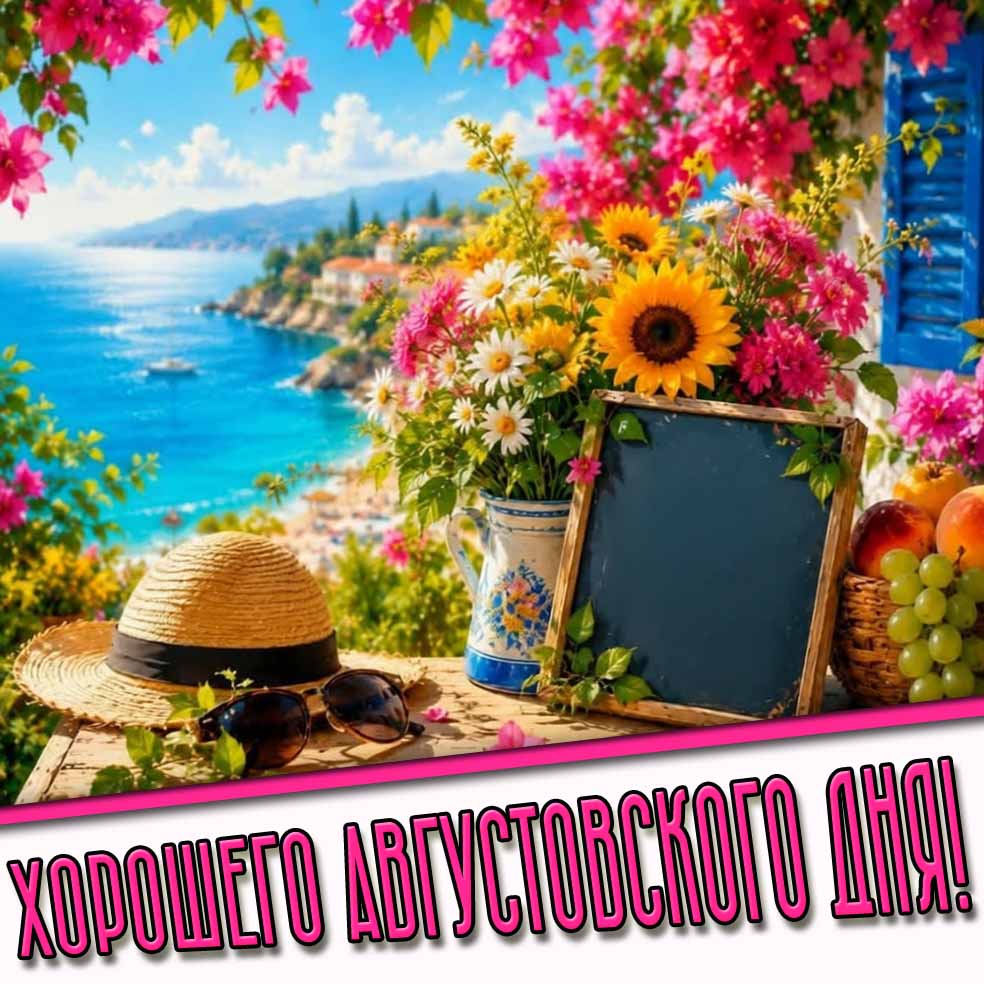 Открытка хорошего августовского дня