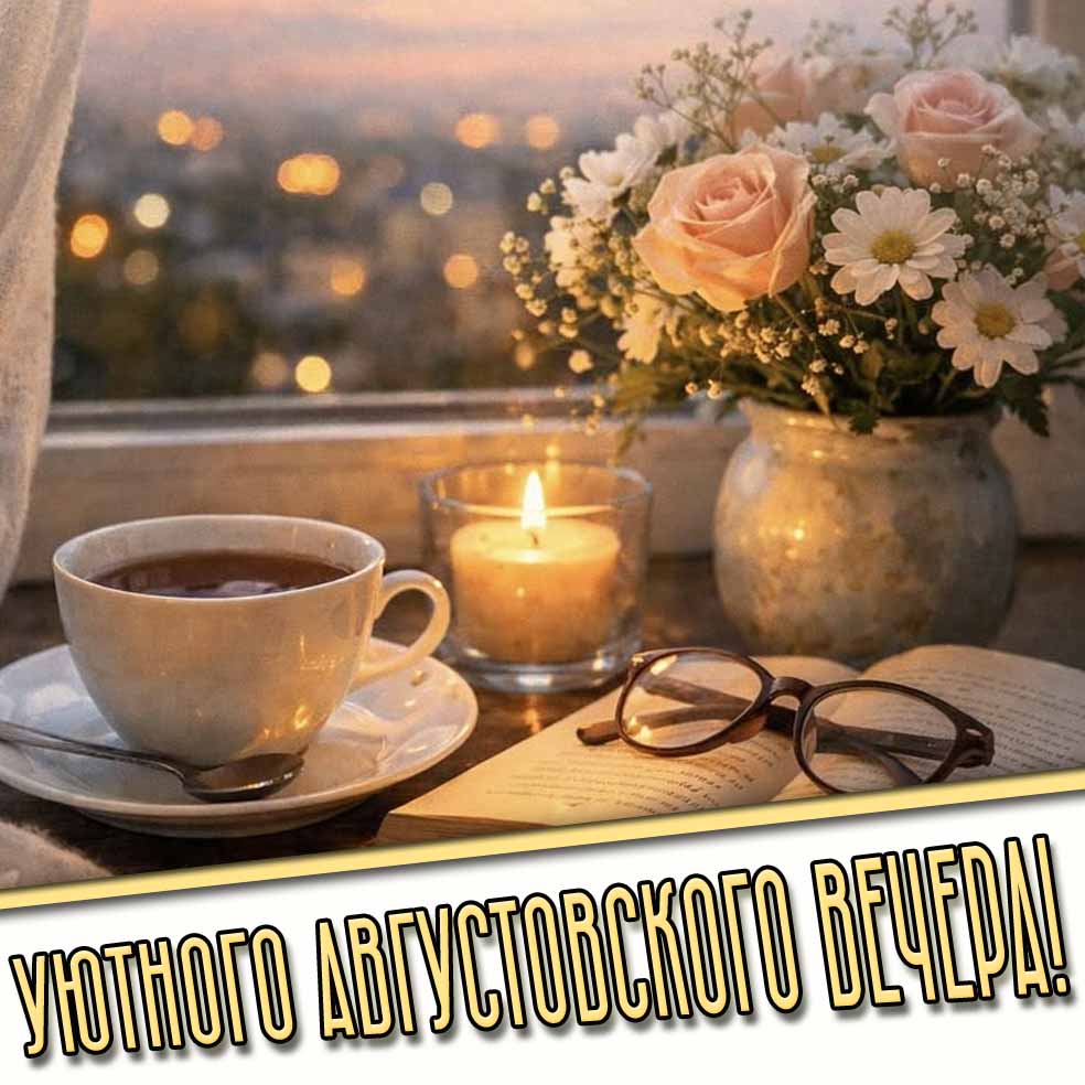 Картинка уютного августовского вечера