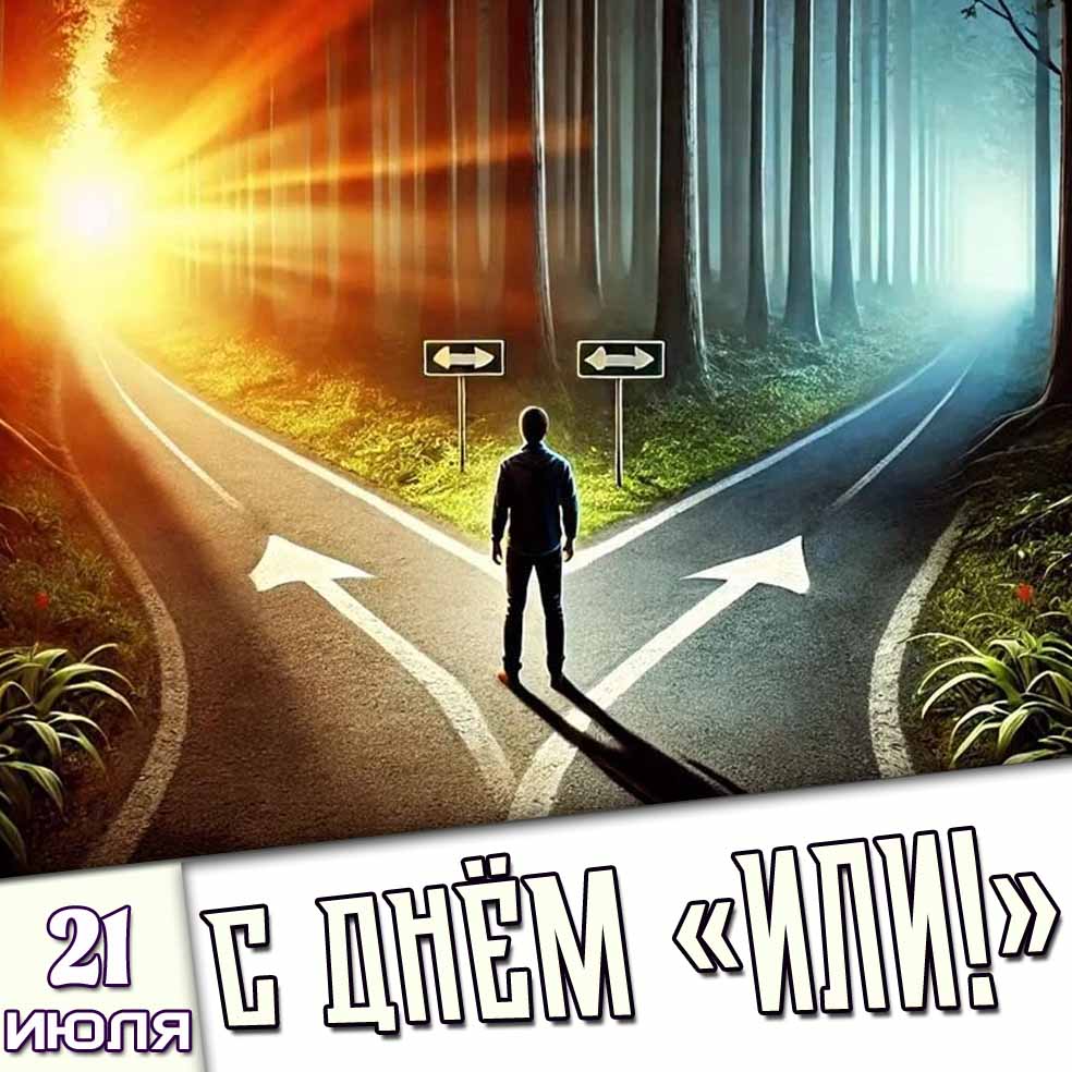 Открытка 21 июля - с днём «ИЛИ!»