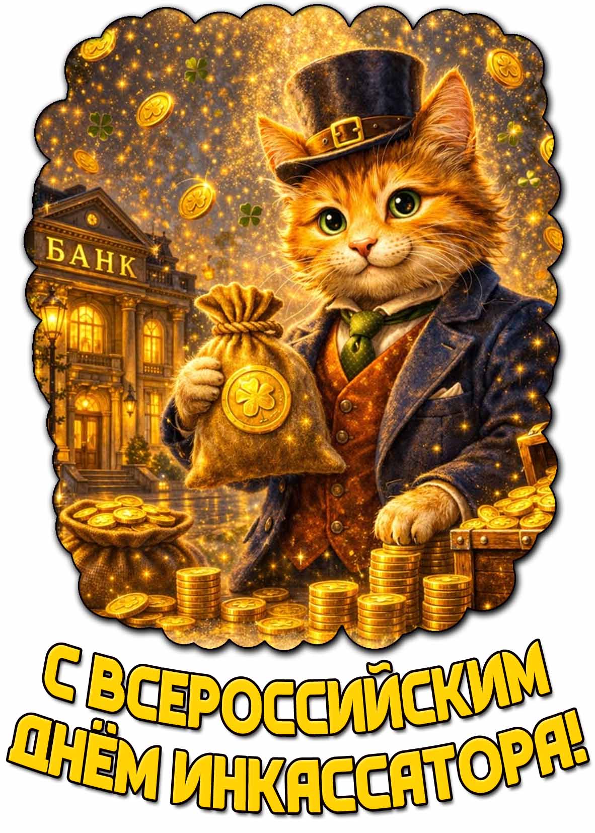 Открытка с Всероссийским днём инкассатора