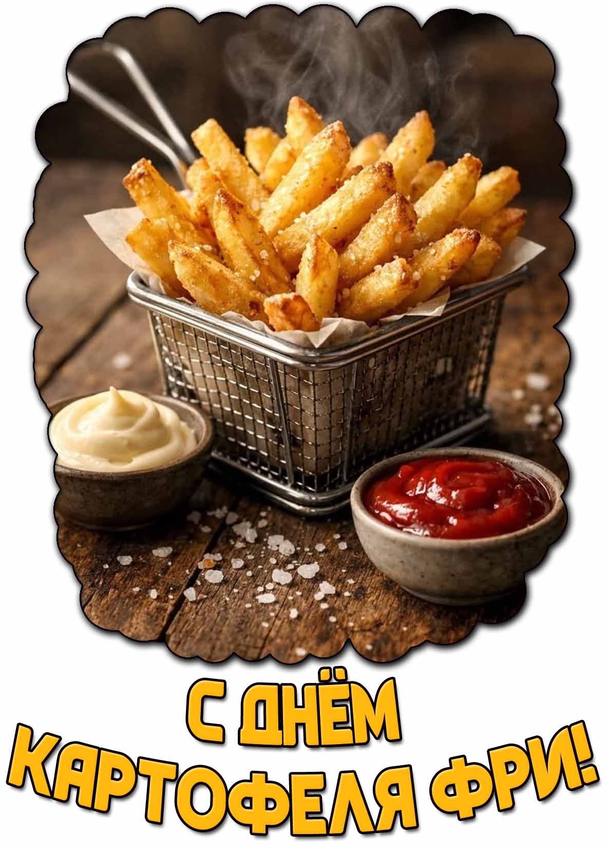 Картинка с днём картофеля фри