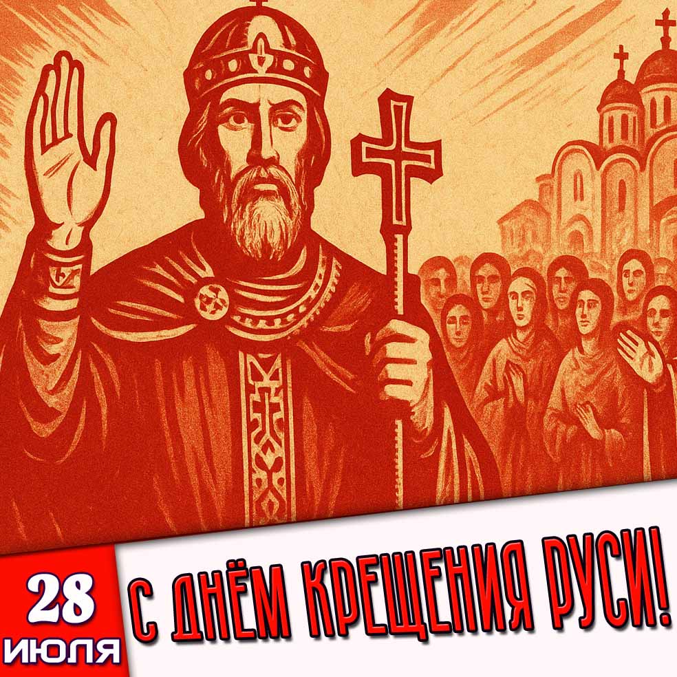 Картинка 28 июля - с днём Крещения Руси!