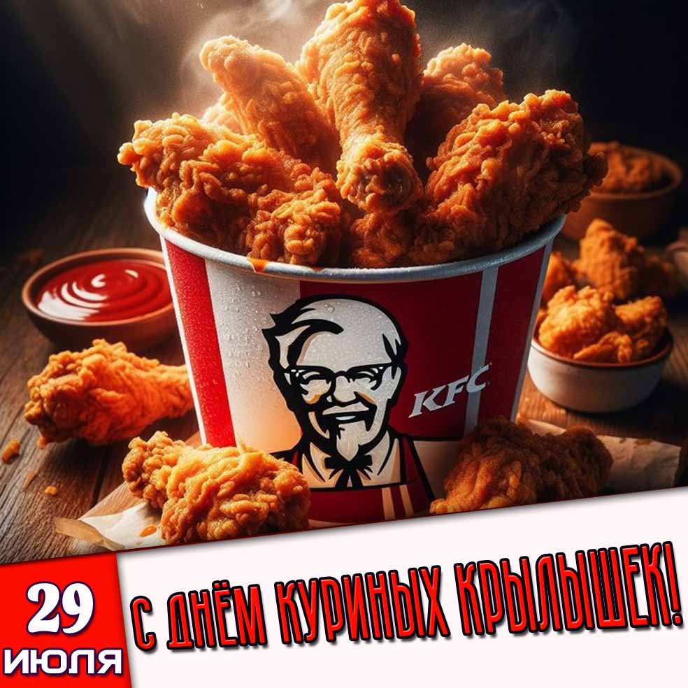 Картинка 29 июля - с днём куриных крылышек!