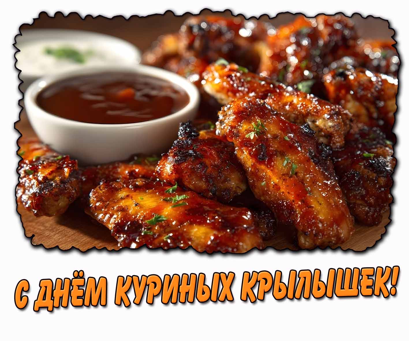 Картинка с днём куриных крылышек