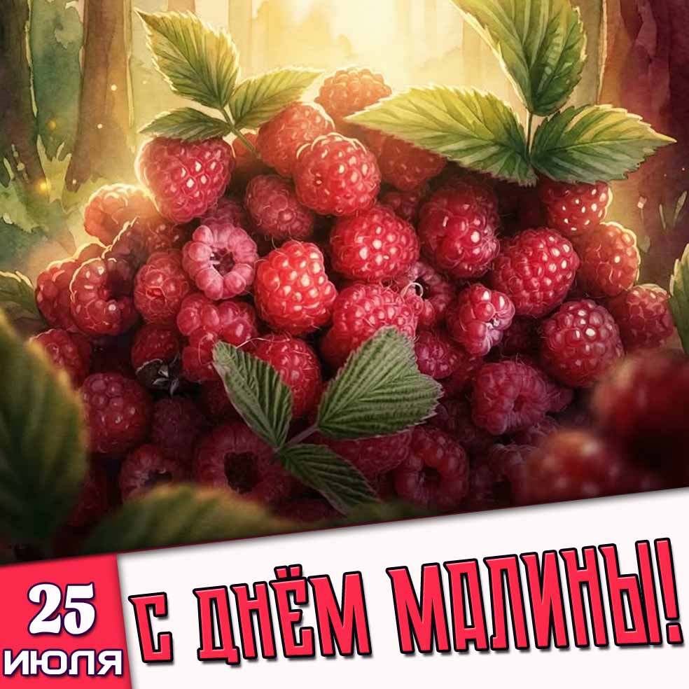 Картинка 25 июля - с днём малины!