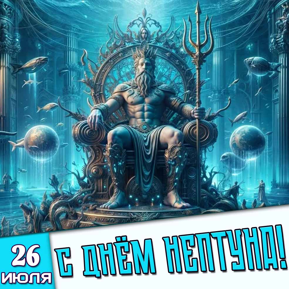 Картинка 26 июля - с днём Нептуна!