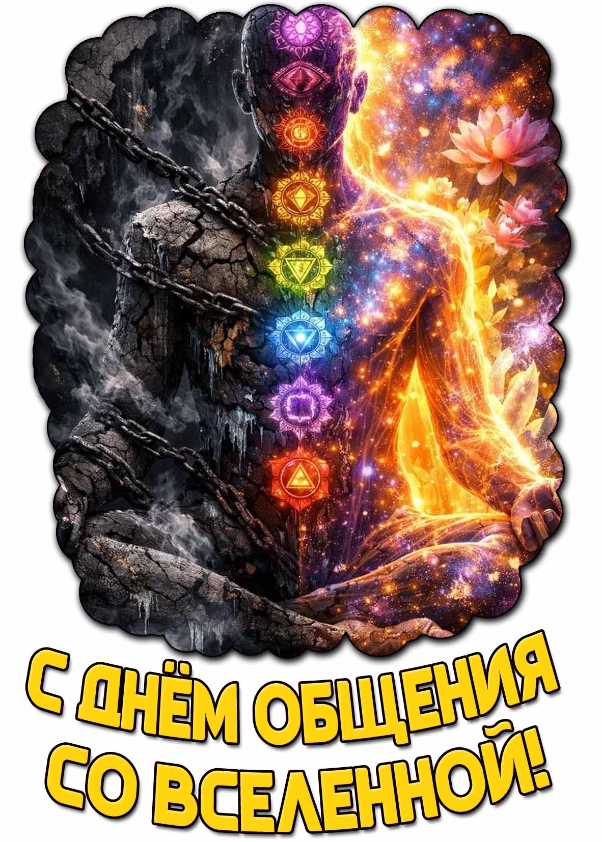 Красивая картинка с днём общения со Вселенной