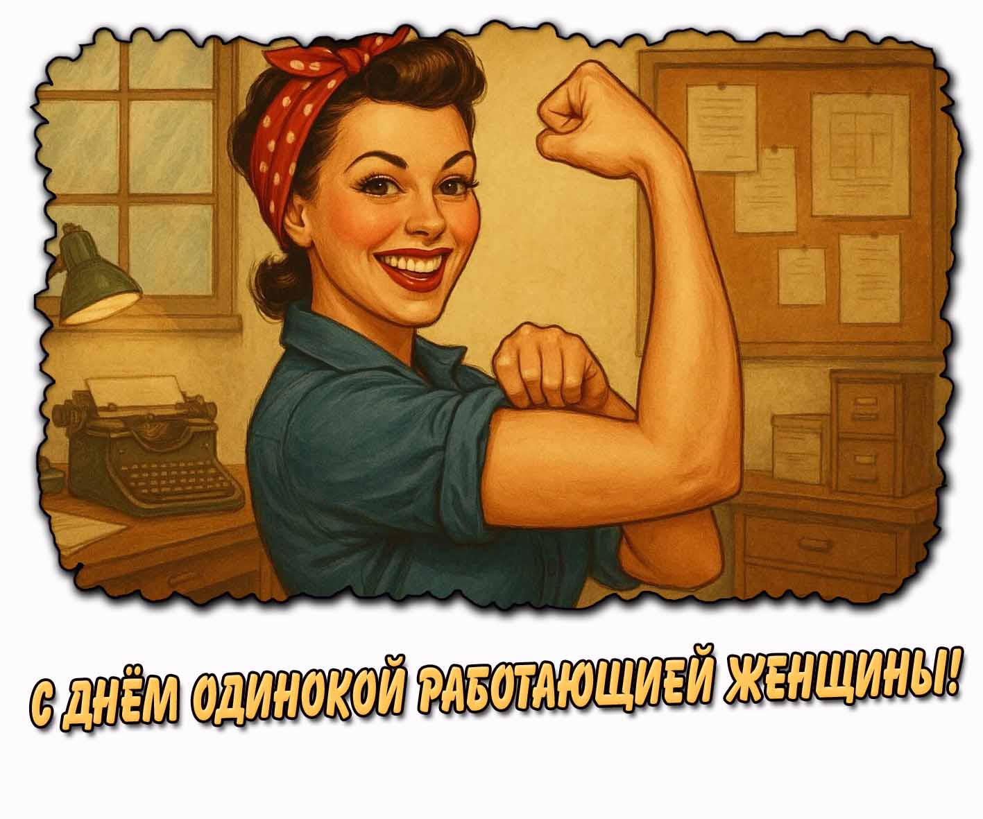 Картинка с днём одинокой работающей женщины