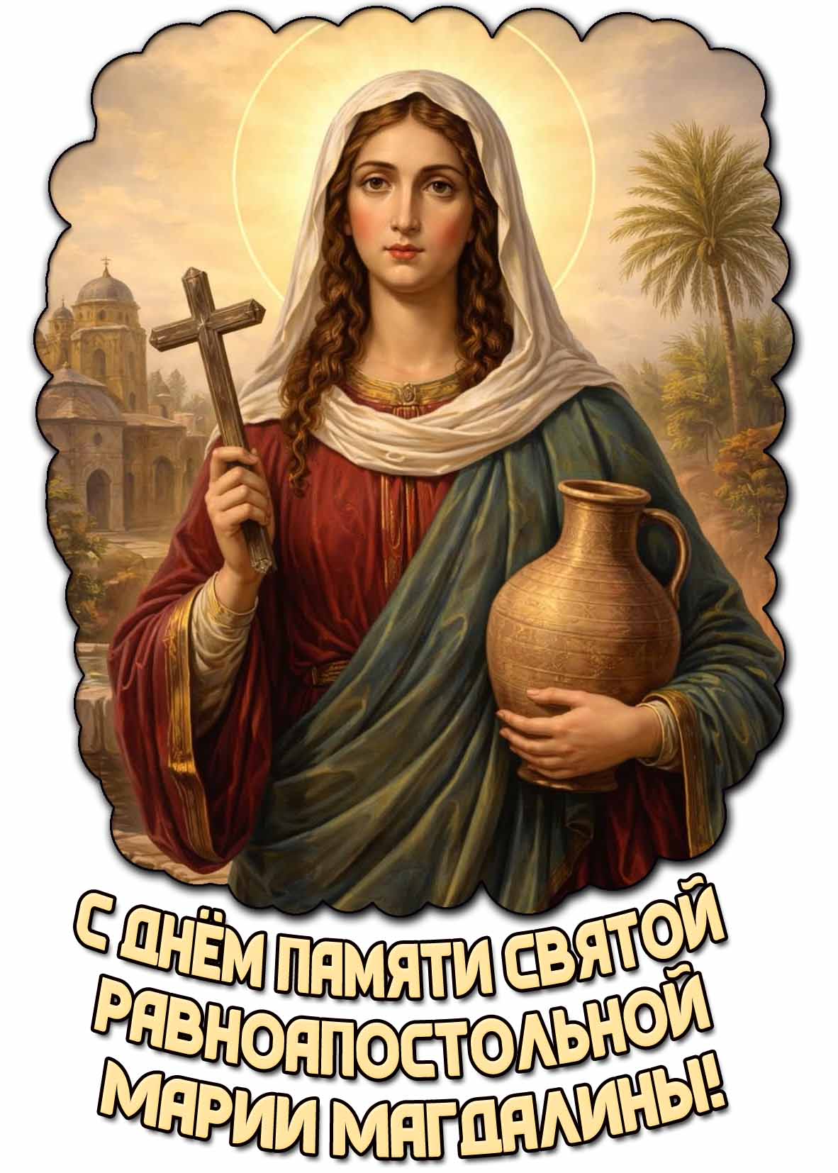 Картинка с днём памяти святой равноапостольной Марии Магдалины