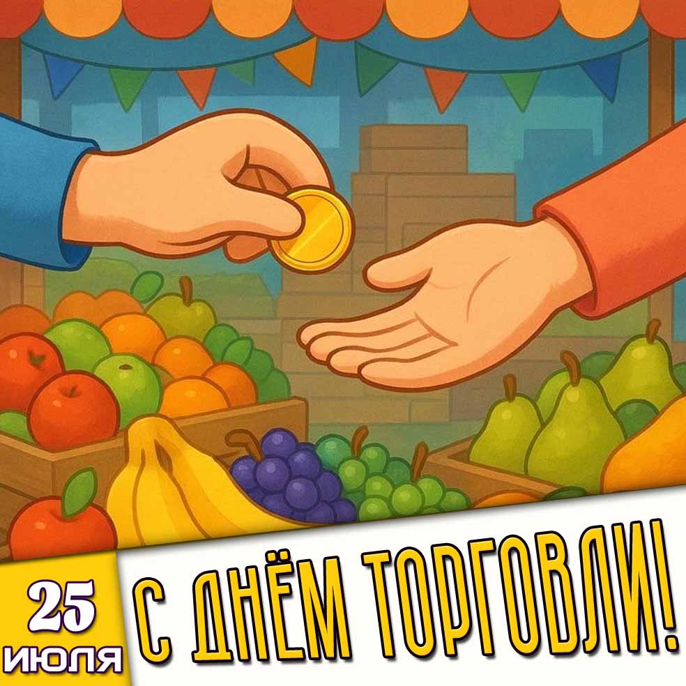 Картинка 25 июля - с днём торговли!