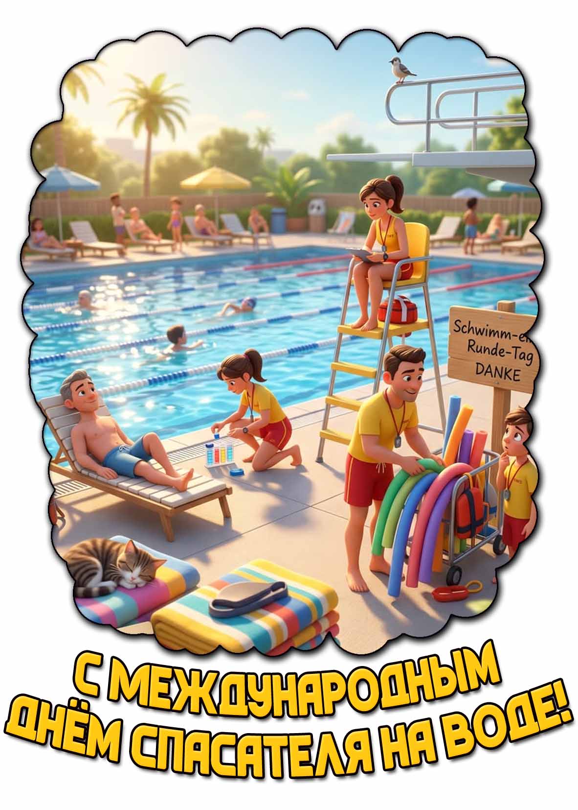 Открытка с Международным днём спасателя на воде