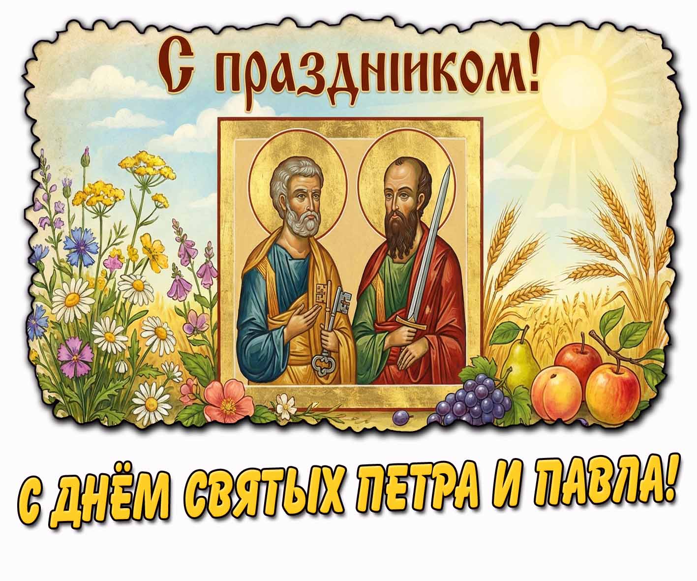 Картинка "С днём святых Петра и Павла! С праздником!"