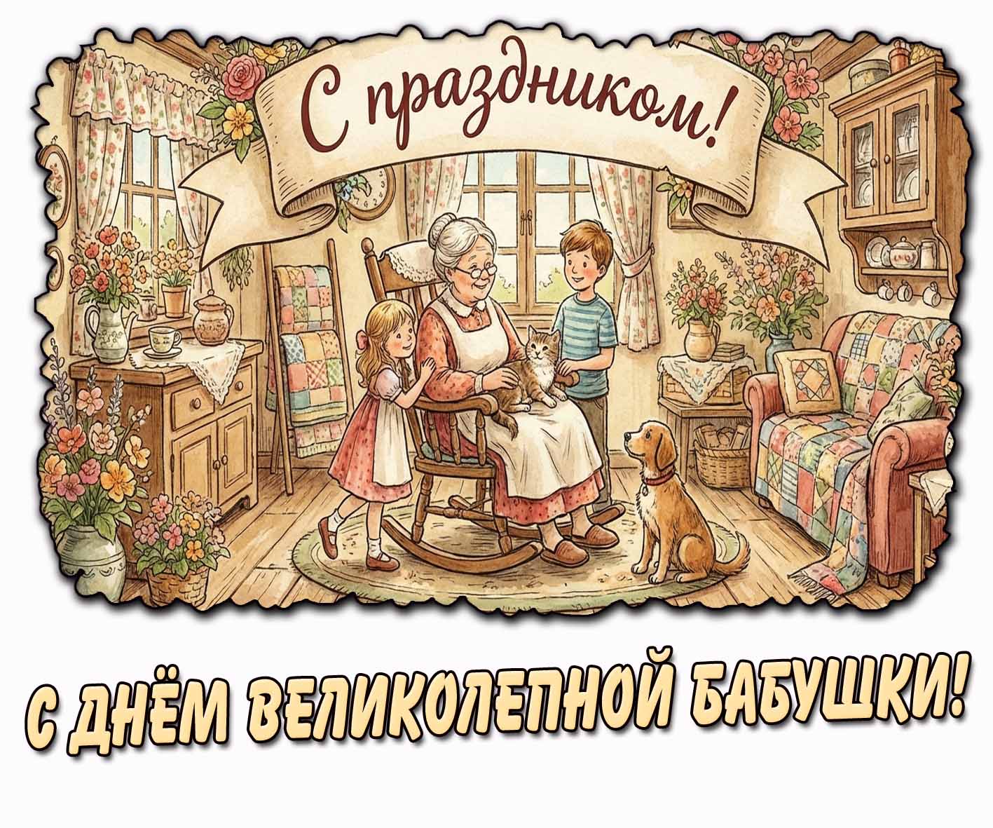 Картинка "С днём великолепной бабушки! С праздником!"