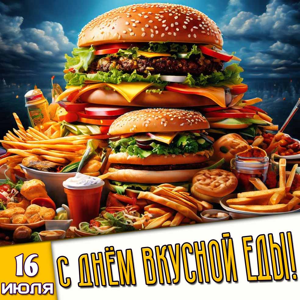 Картинка 16 июля - с днём вкусной еды!