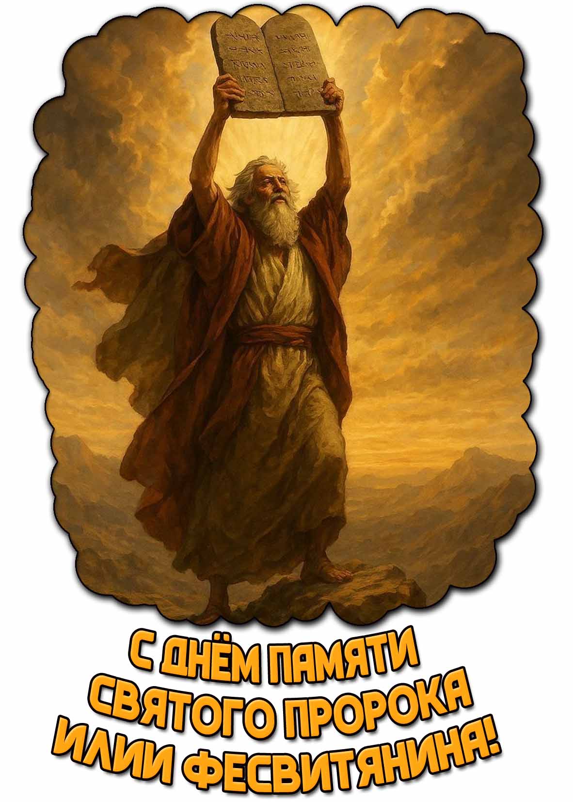 Картинка с днём памяти святого пророка Илии Фесвитянина