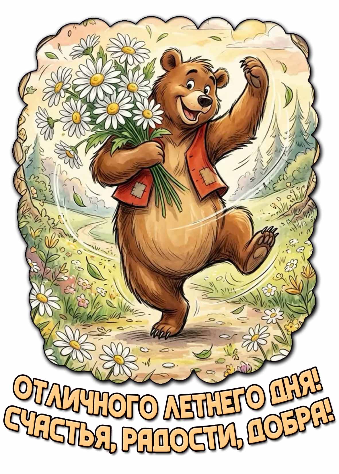 Картинка "Отличного летнего дня! Счастья, радости, добра!"