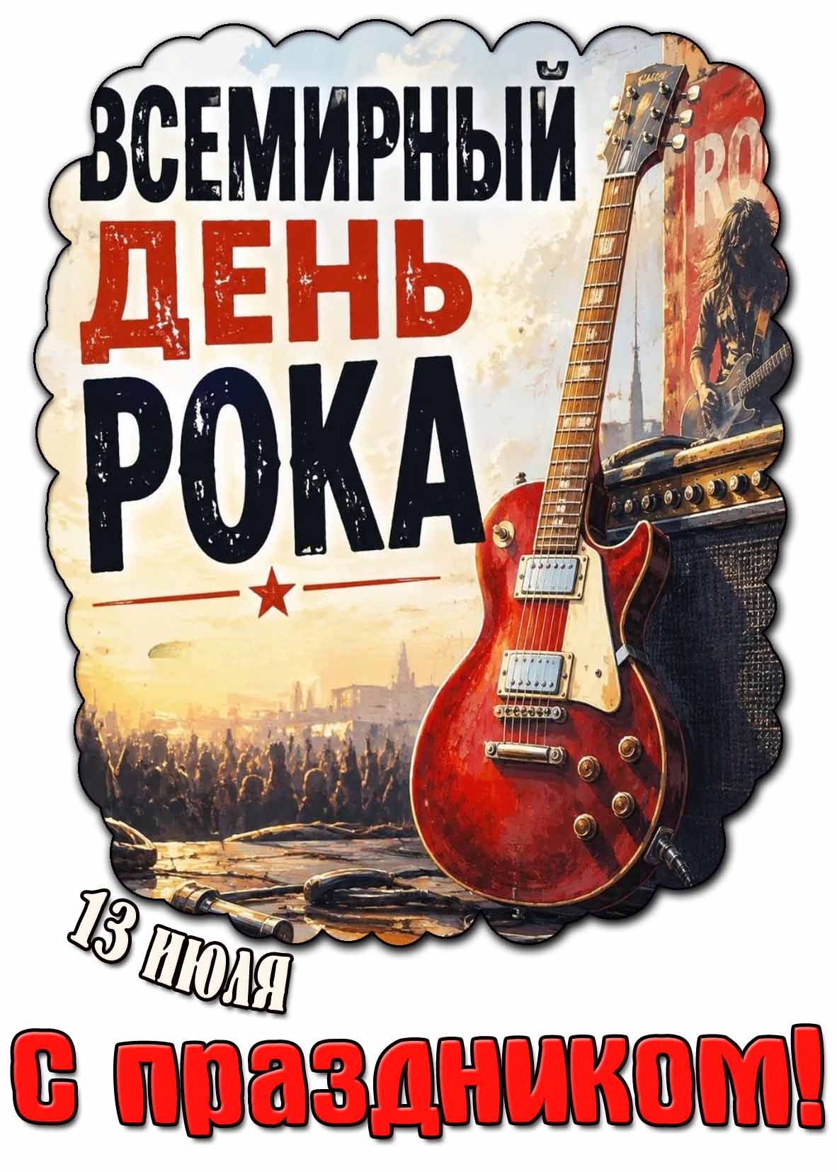 Картинка 13 июля - Всемирный день рока! С праздником!