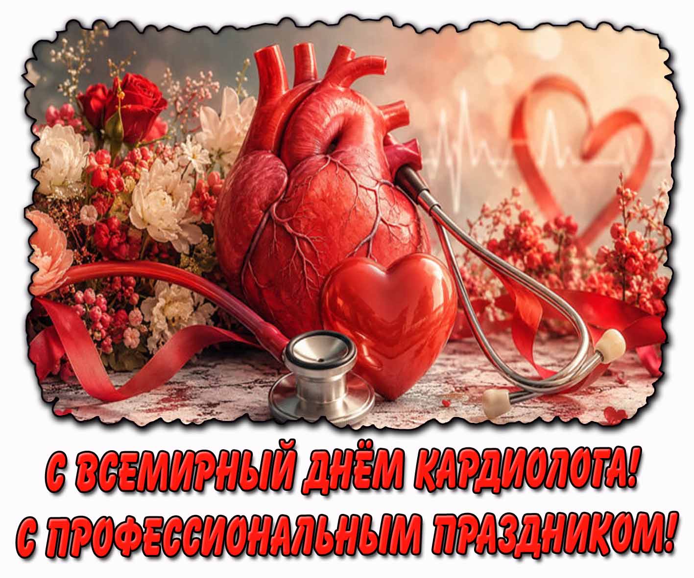 Картинка С Всемирным днём кардиолога! С профессиональным праздником!