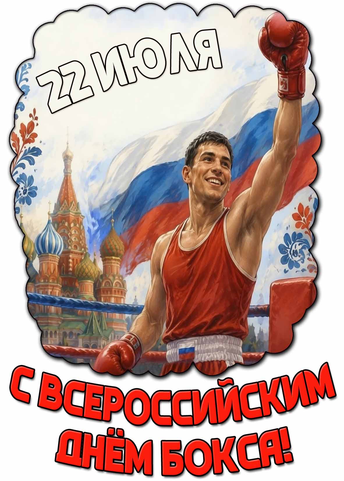 Картинка с Всероссийским днём бокса! - 22 июля