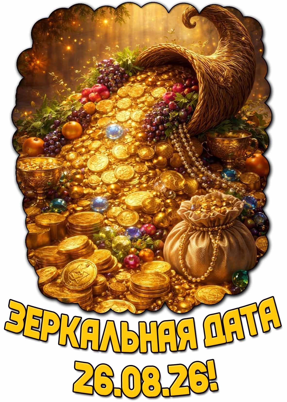 Открытка зеркальная дата 26.08.26