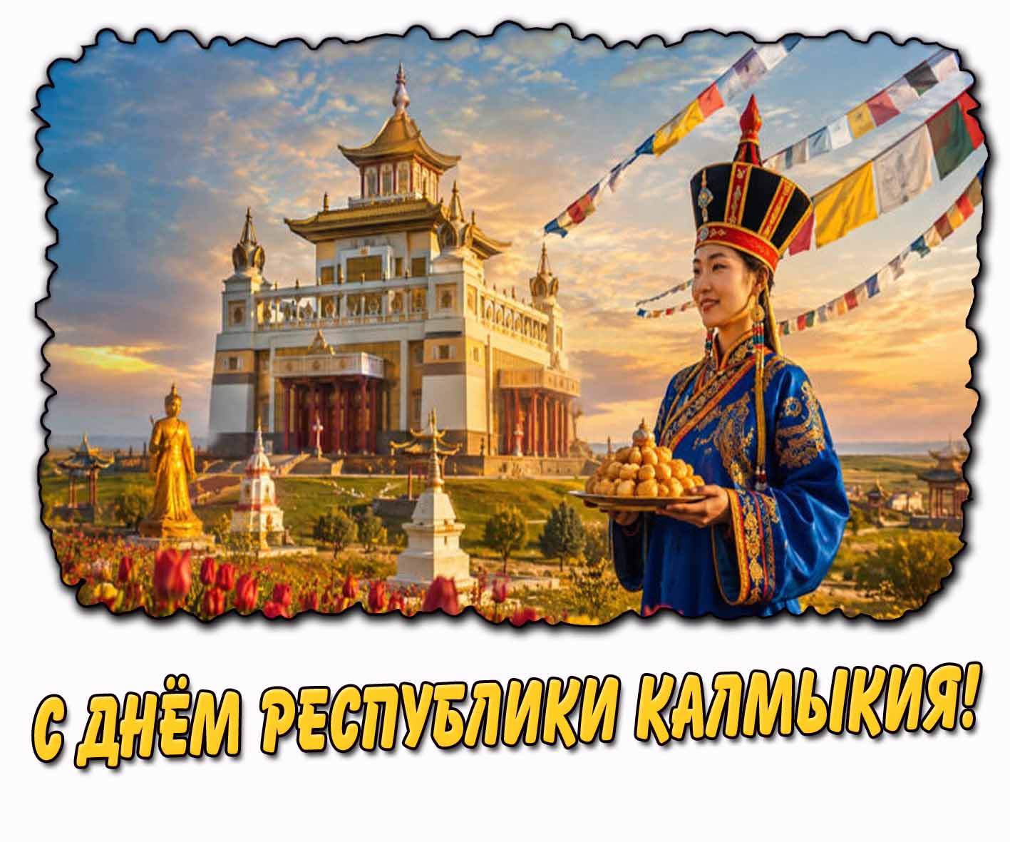 Красивая картинка с днём Республики Калмыкия