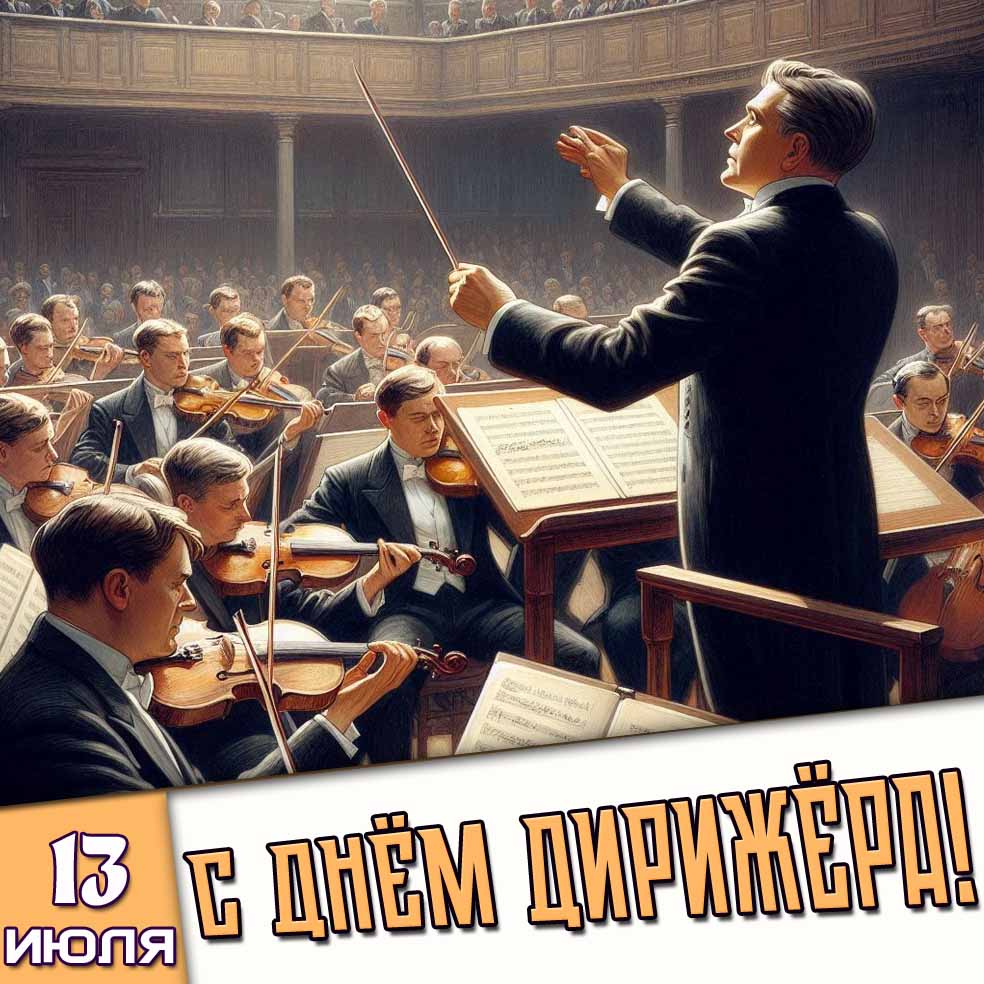 Картинка 13 июля - с днём дирижёра!
