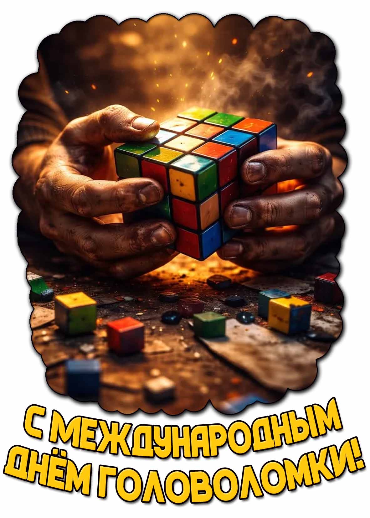 Картинка с Международным днём головоломки